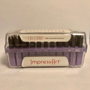 ImpressArt Metal Stamp Set - 4mm Lollipop Font